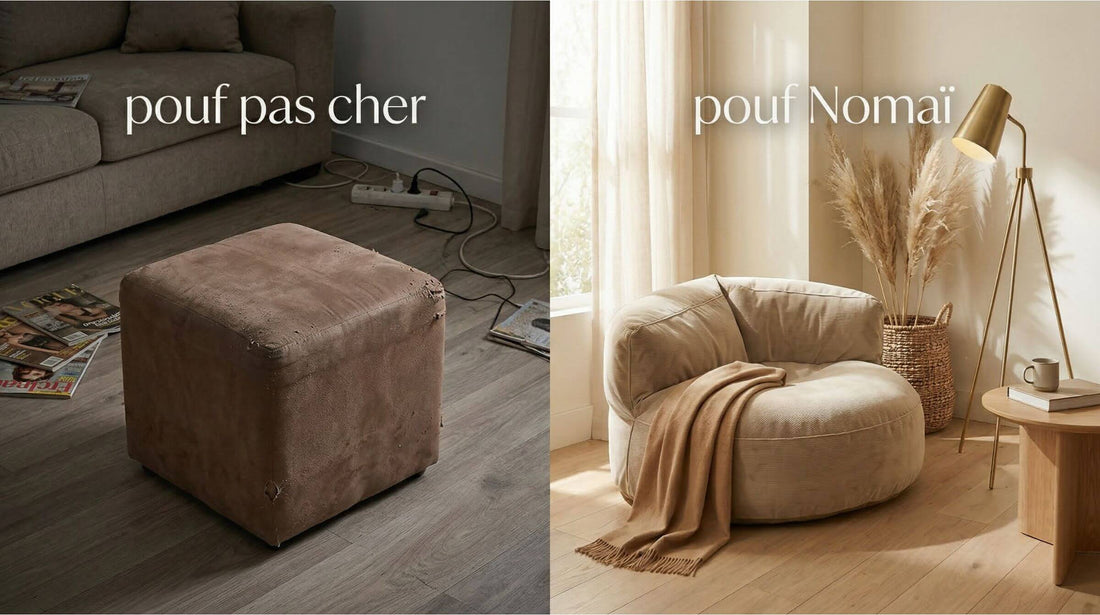 Pouf pas cher : pourquoi le prix ne fait pas le confort