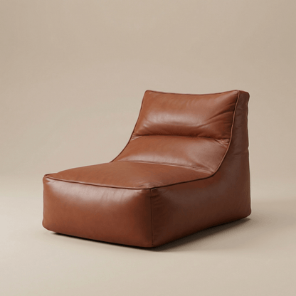 AURA | Fauteuil relax pouf Marron