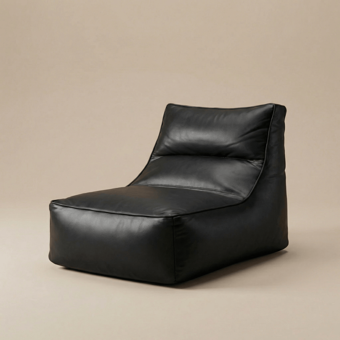 AURA | Fauteuil relax pouf Noir
