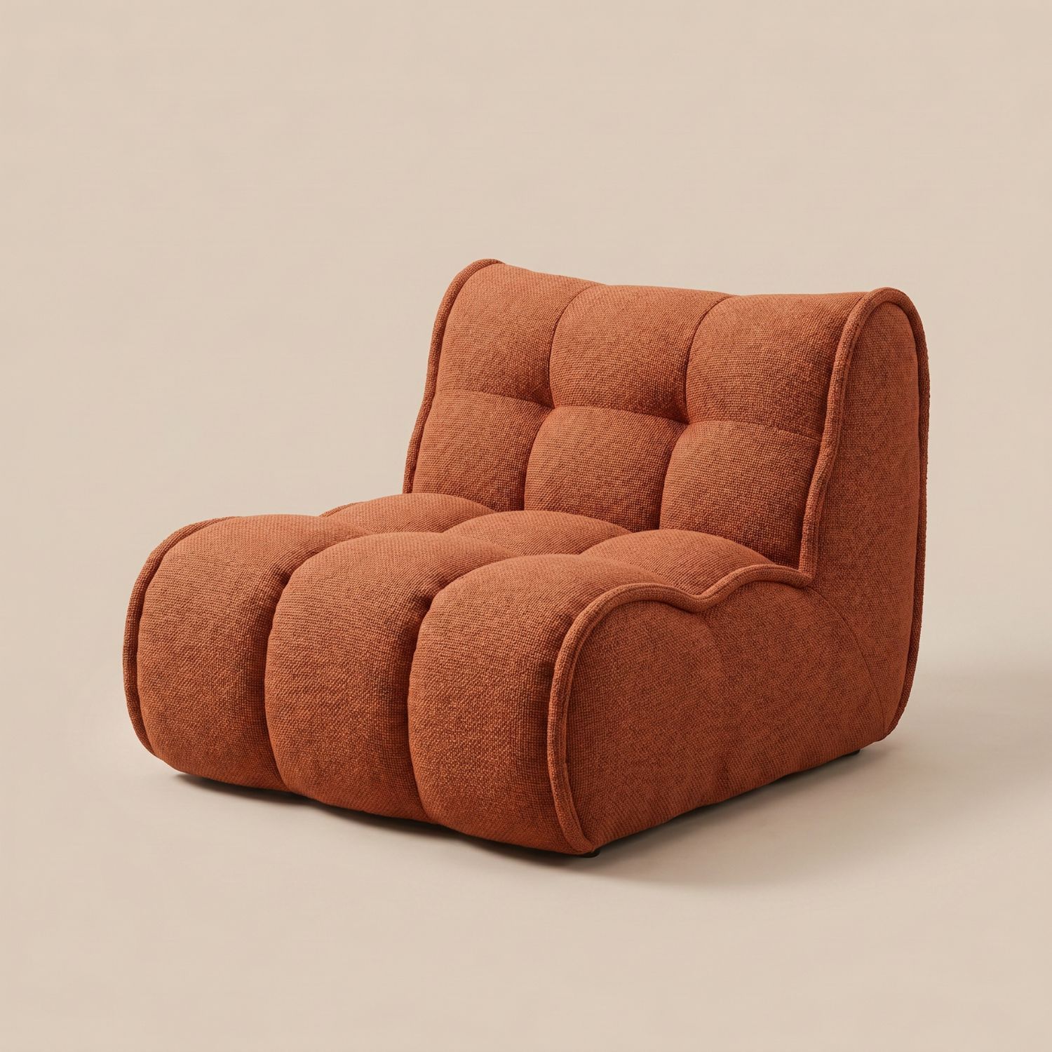 AURA | Pouf chaise longue velours floqué | Nomaï