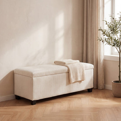 NEST | Banc coffre velours côtelé | Nomaï – mise en situation 2
