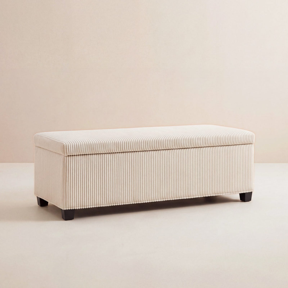 NEST | Banc coffre velours côtelé | Nomaï – beige