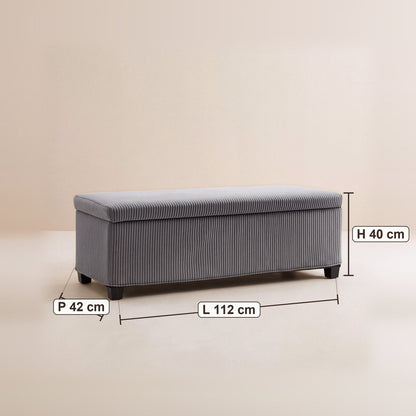 NEST | Banc coffre velours côtelé | Nomaï – dimensions