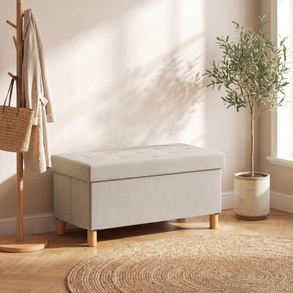NEST | Banc coffre velours pliable | Nomaï – mise en situation 1