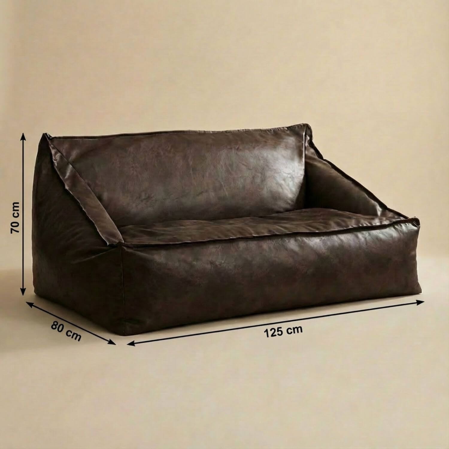 Canapé en cuir pouf | Nomaï