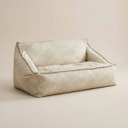 Canapé pouf large et bas | Nomaï Beige