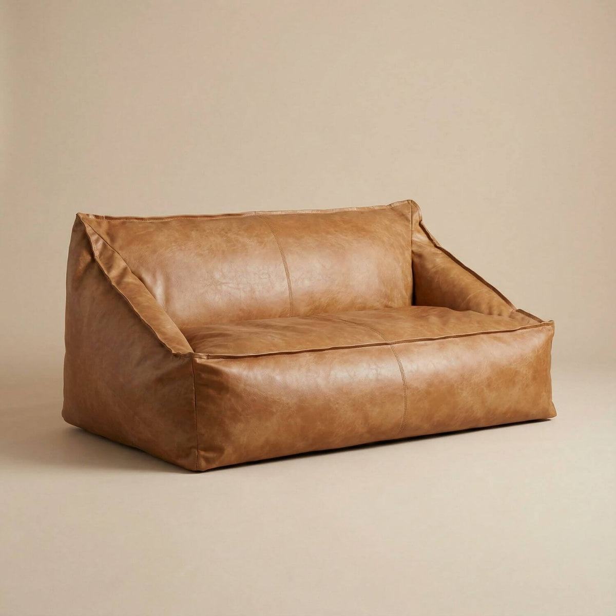 Canapé pouf large et bas | Nomaï Marron