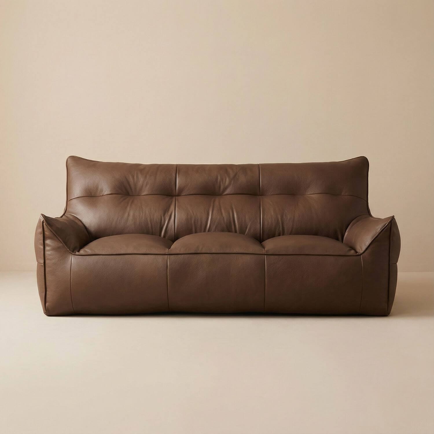 Canapé pouf salon | Nomaï Marron