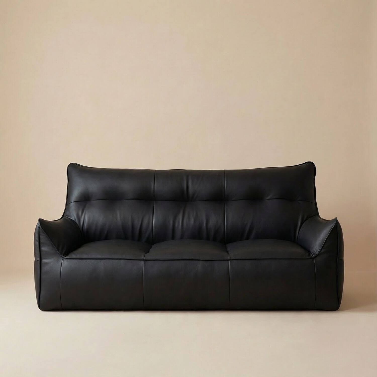 Canapé pouf salon | Nomaï Noir