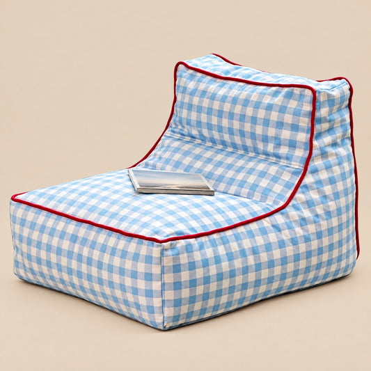 MINI | Chauffeuse enfant vichy | Nomaï – Vichy bleu