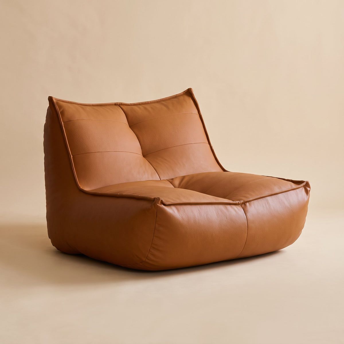 AURA | Chauffeuse pouf | Nomaï – Chauffeuse cognac