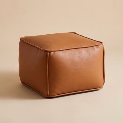 AURA | Chauffeuse pouf | Nomaï – Repose-pied cognac