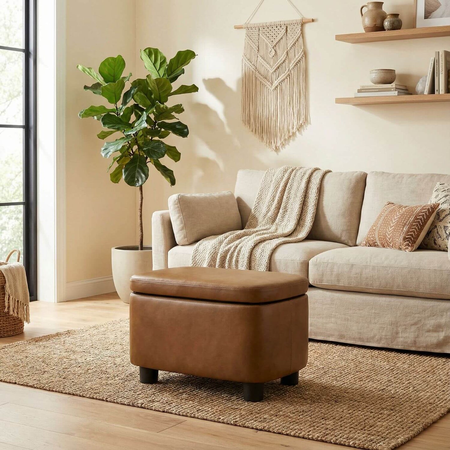 Coffre rangement pouf | Nomaï