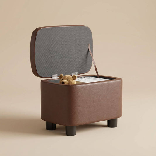 Coffre rangement pouf | Nomaï Marron