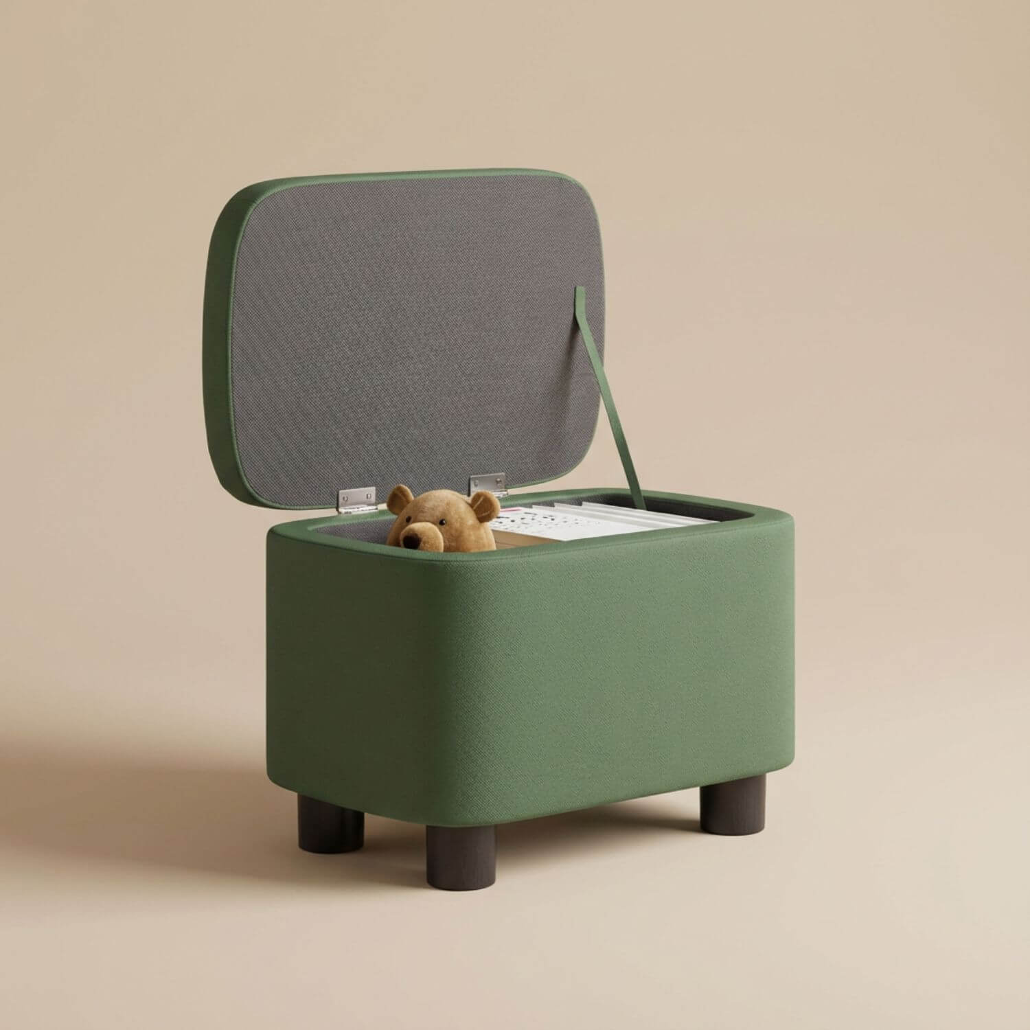 Coffre rangement pouf | Nomaï Vert