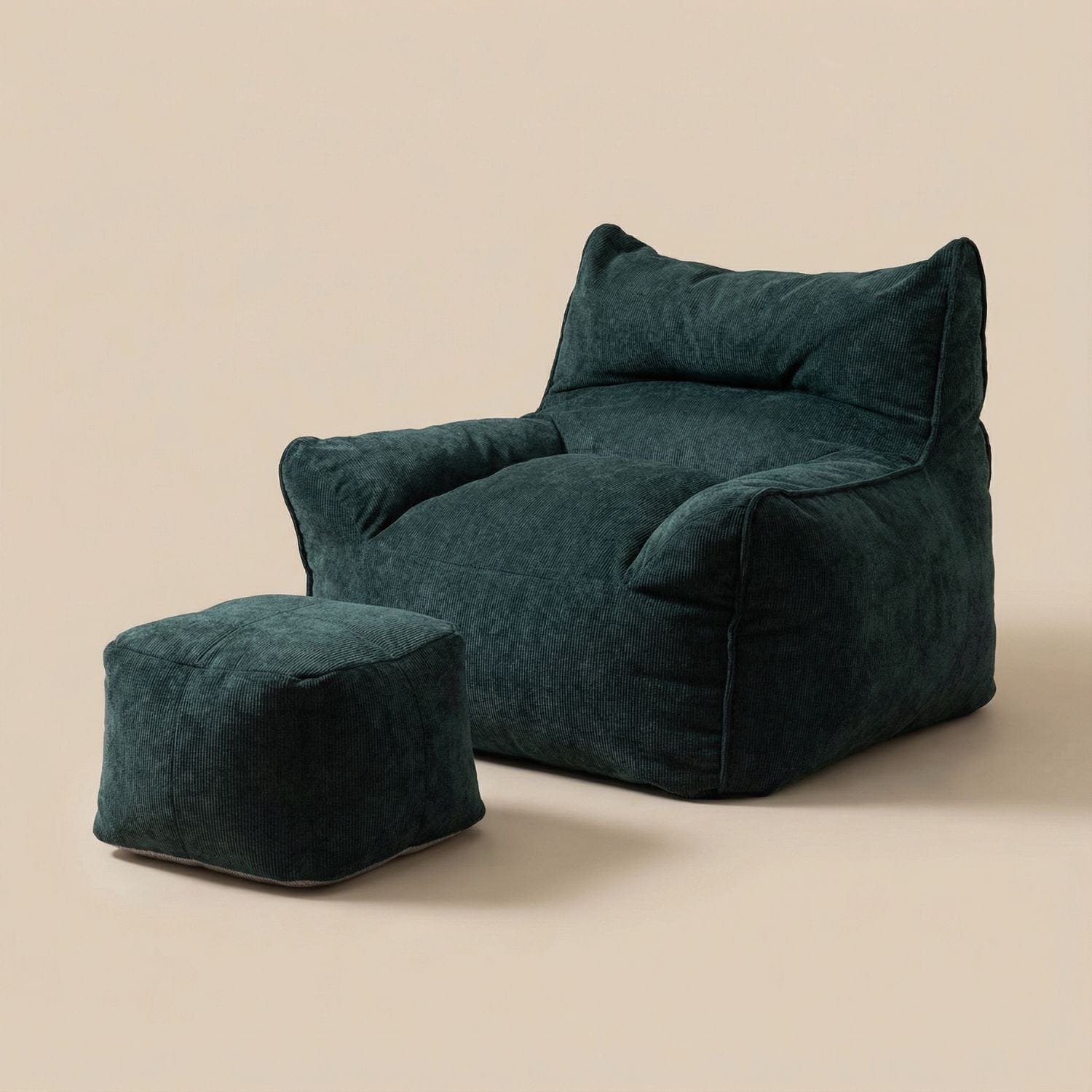Fauteuil avec pouf intégré | Nomaï Vert