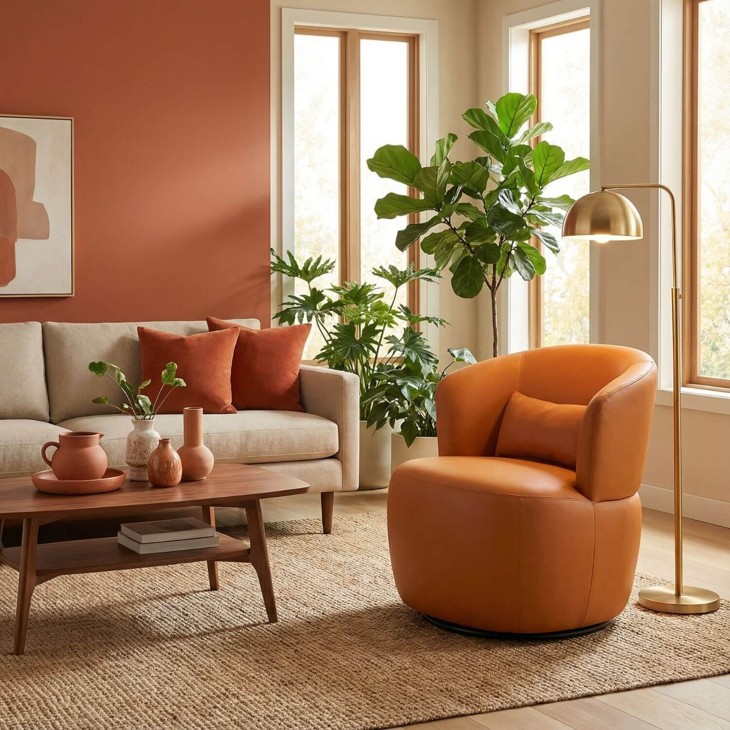 Fauteuil pouf blanc | Nomaï