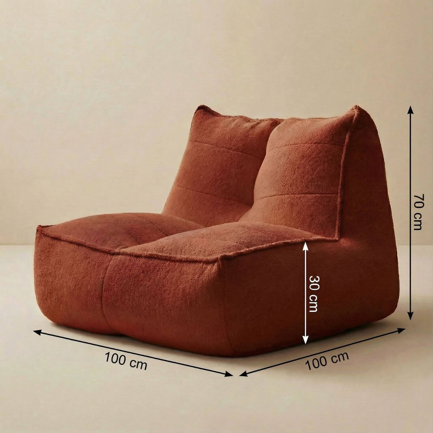 Fauteuil pouf coton | Nomaï