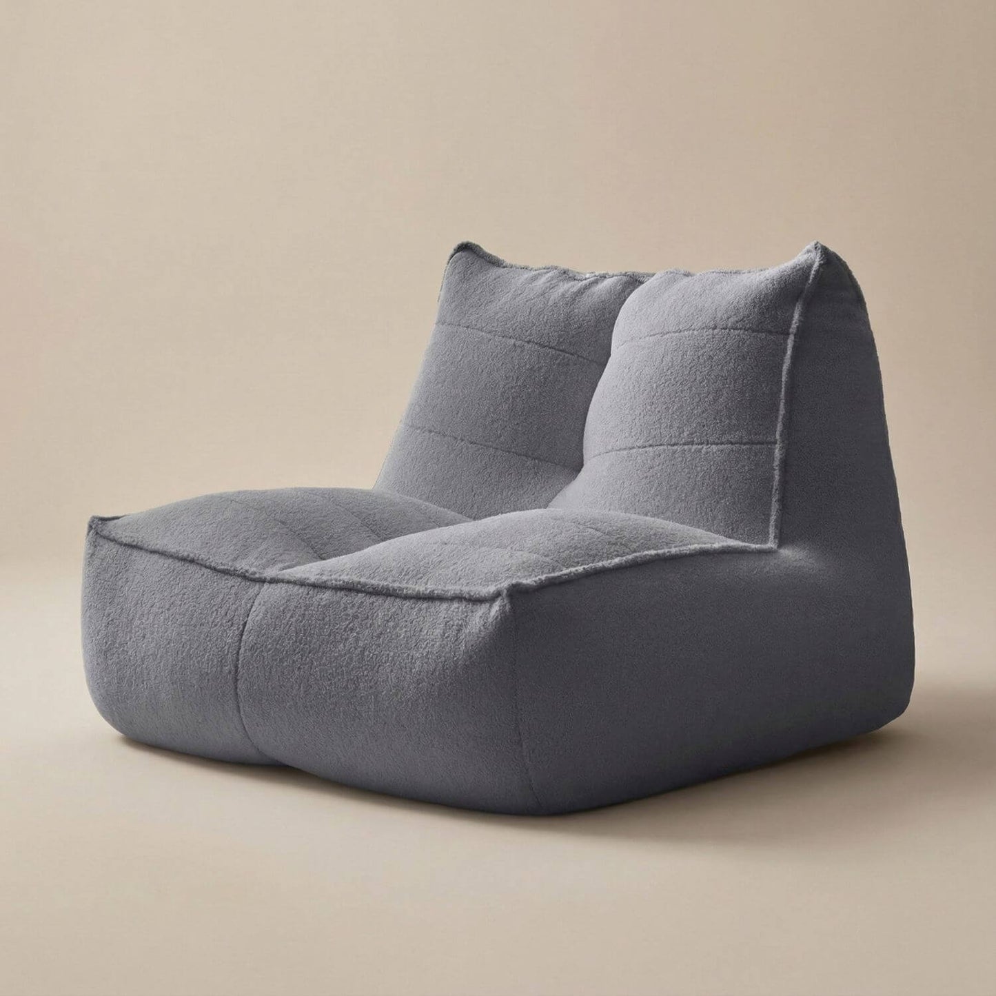 Fauteuil pouf coton | Nomaï Gris