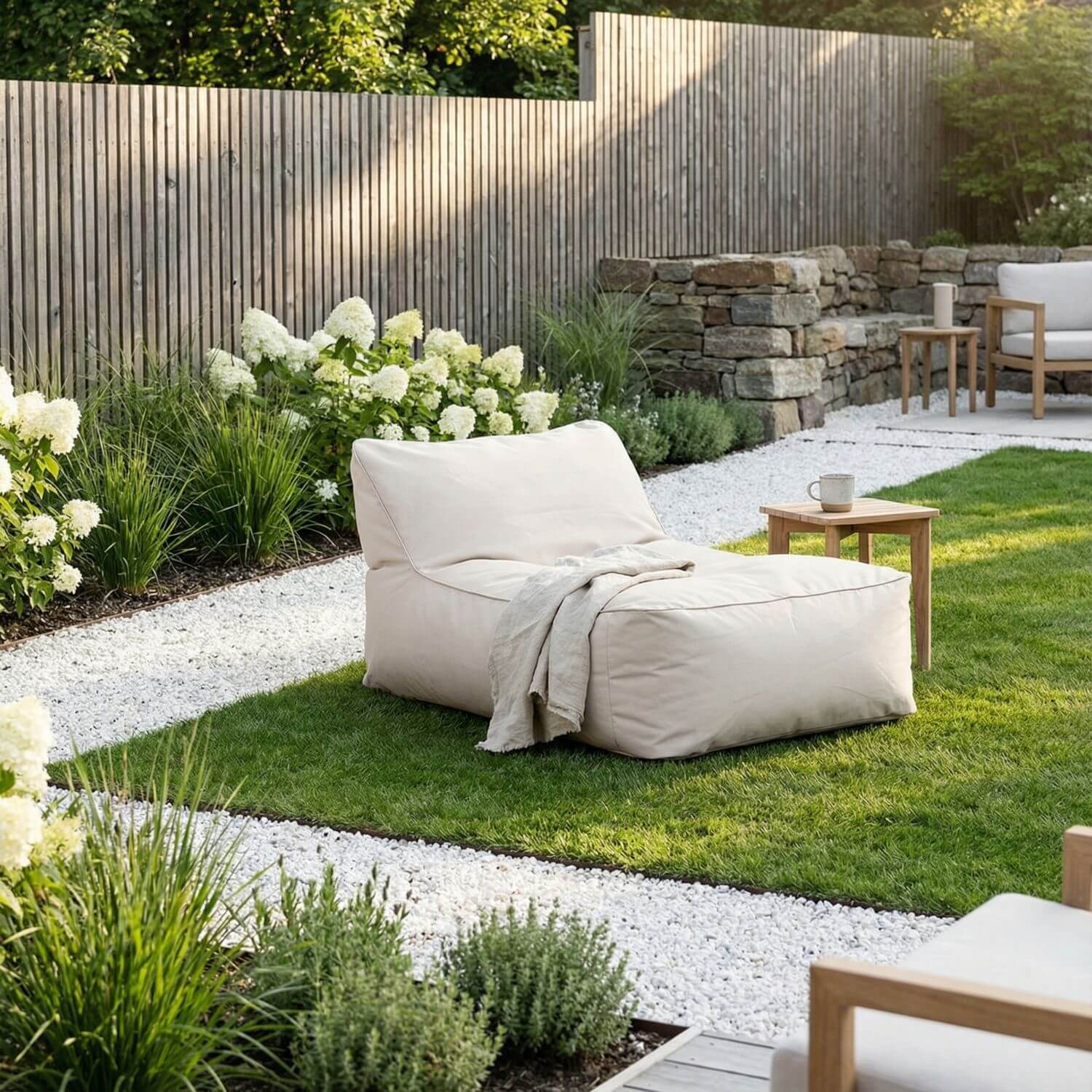 Fauteuil pouf de jardin | Nomaï