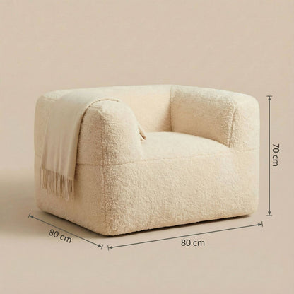 Fauteuil pouf fourrure | Nomaï