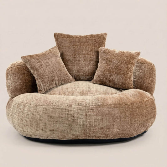 Fauteuil pouf intégré élégant | Nomaï Café