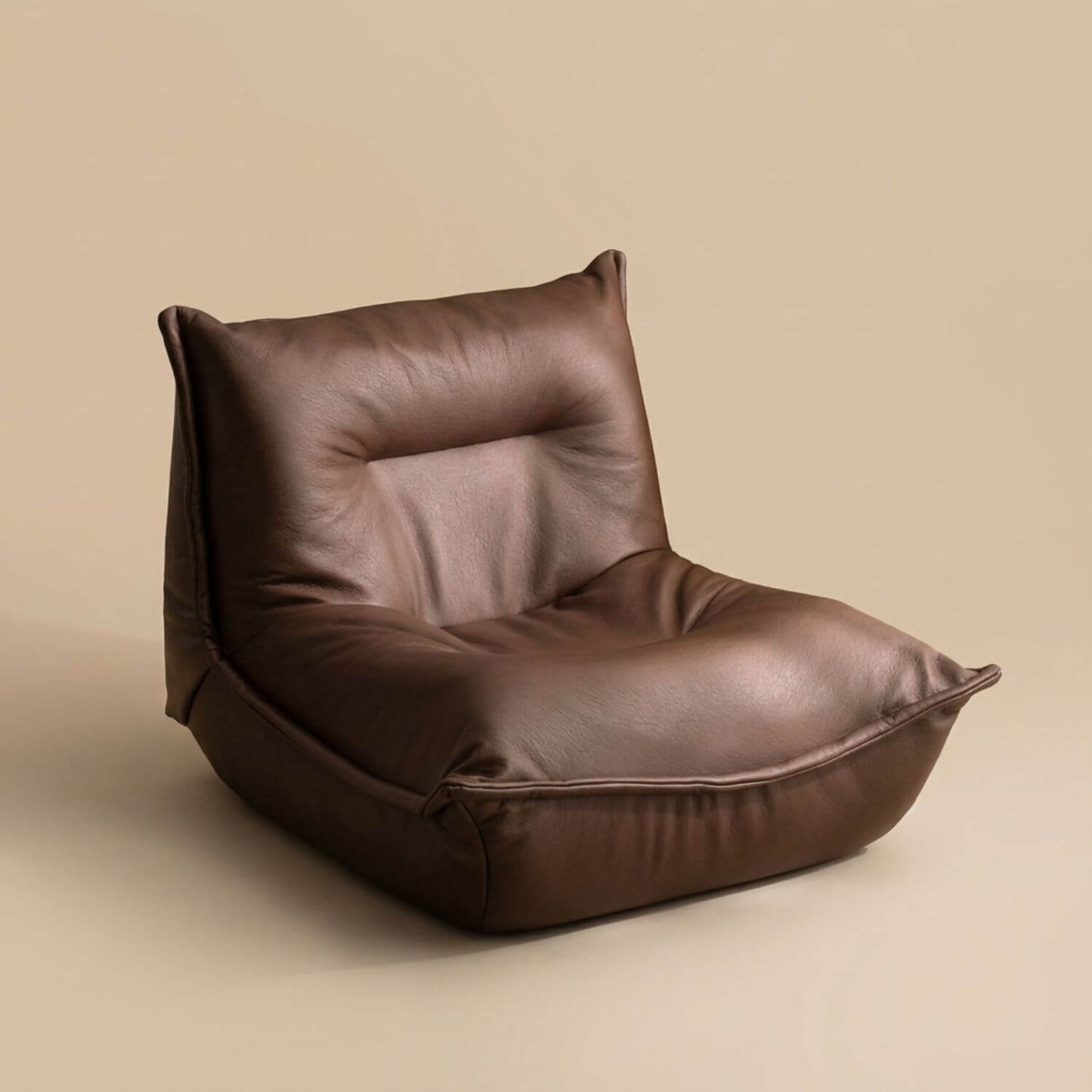 Fauteuil pouf salon | Nomaï Marron