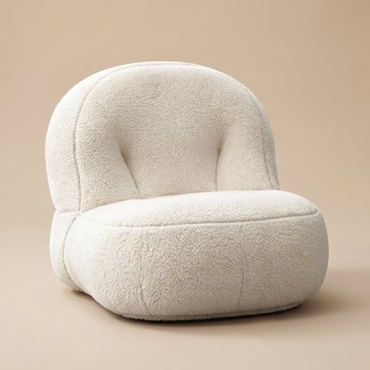 CLOUD | Fauteuil pouf sherpa | Nomaï – Blanc crème