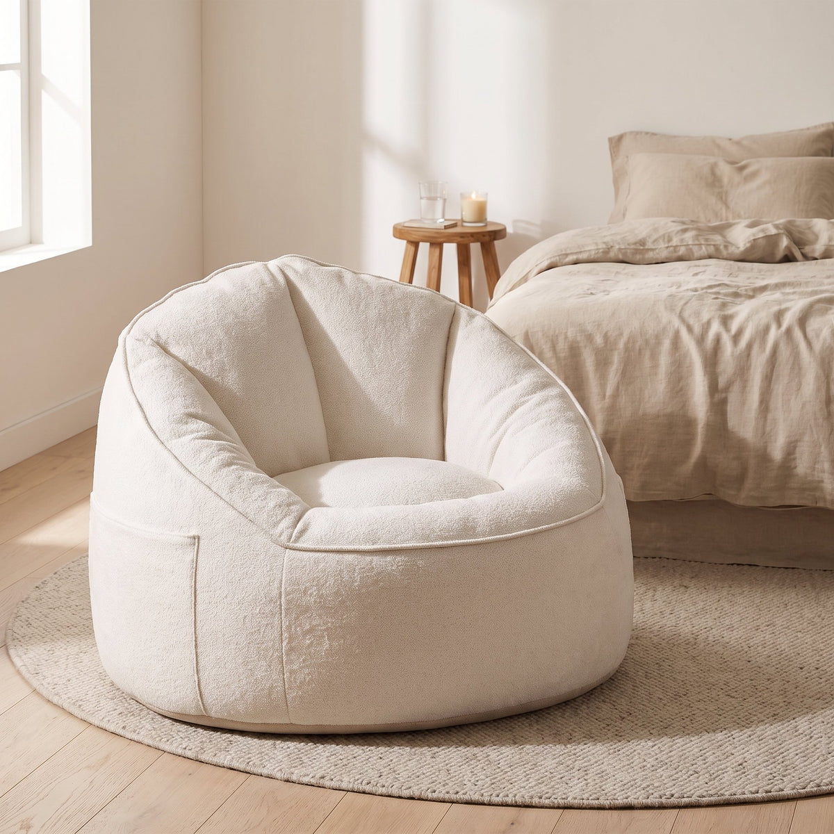 NESTA | Fauteuil pouf teddy | Nomaï – mise en situation 3