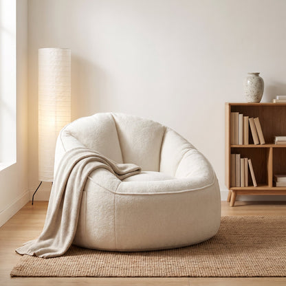 NESTA | Fauteuil pouf teddy | Nomaï – mise en situation 4