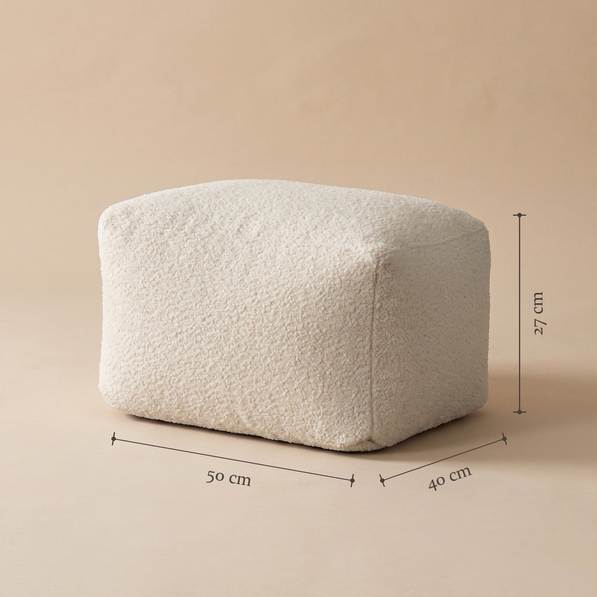 NESTA | Fauteuil pouf teddy | Nomaï – dimensions