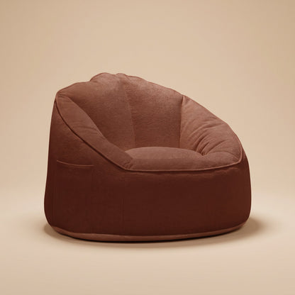 NESTA | Fauteuil pouf teddy | Nomaï – Fauteuil marron