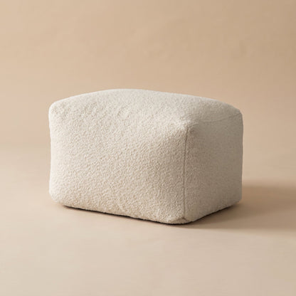 NESTA | Fauteuil pouf teddy | Nomaï – Repose-pied beige