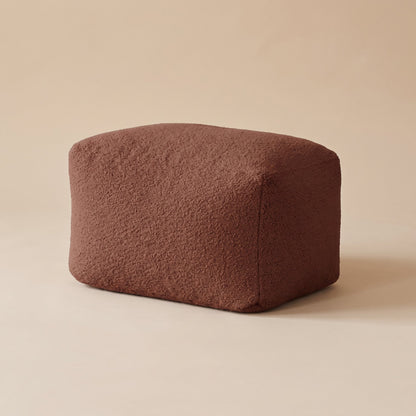 NESTA | Fauteuil pouf teddy | Nomaï – Repose-pied marron
