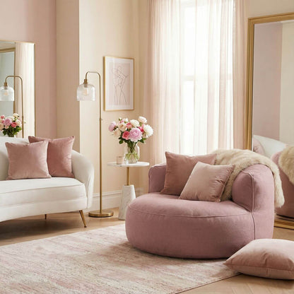 Fauteuil pouf tissu | Nomaï