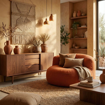 Fauteuil pouf tissu | Nomaï