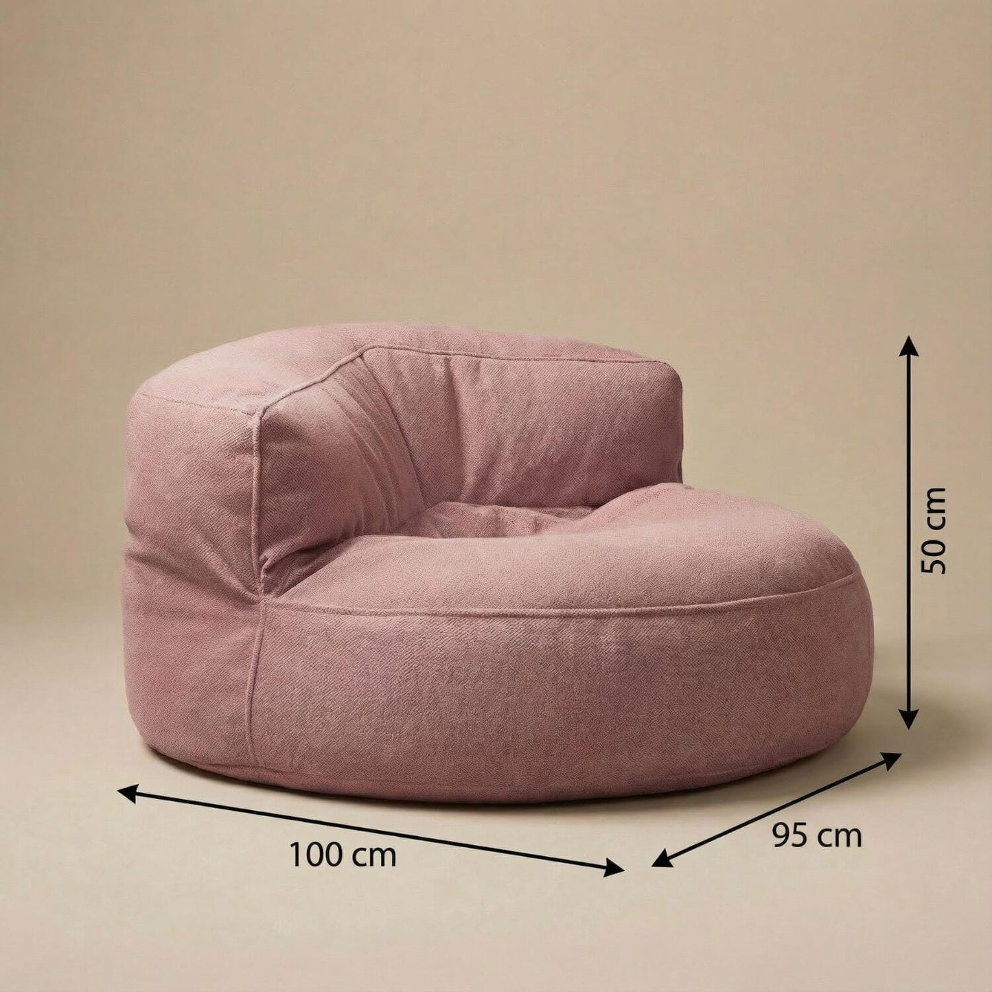 Fauteuil pouf tissu | Nomaï