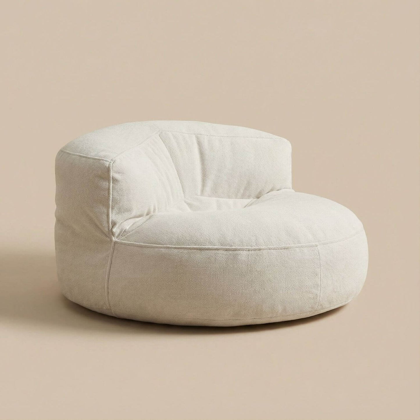 Fauteuil pouf tissu | Nomaï Beige