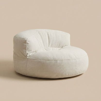 Fauteuil pouf tissu | Nomaï Beige