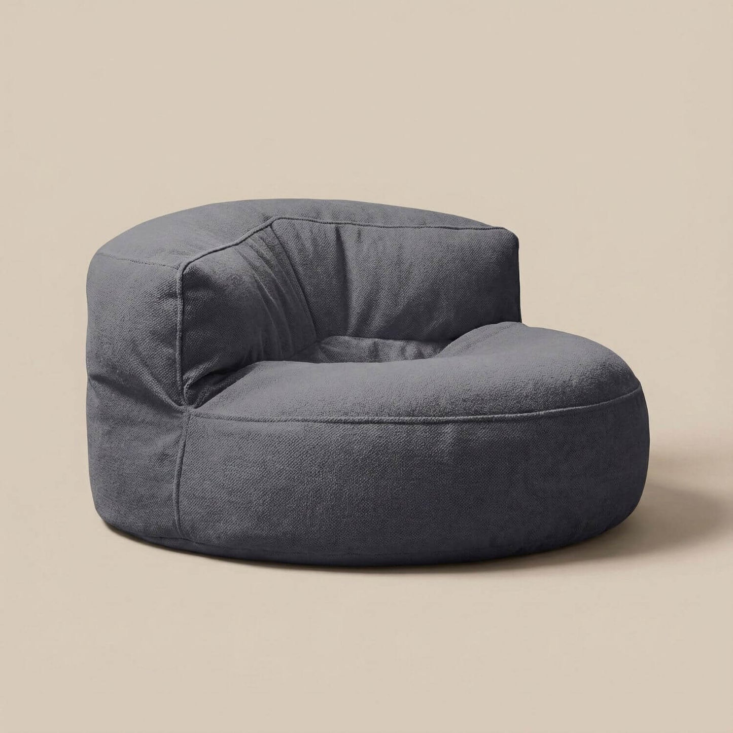 Fauteuil pouf tissu | Nomaï Gris foncé