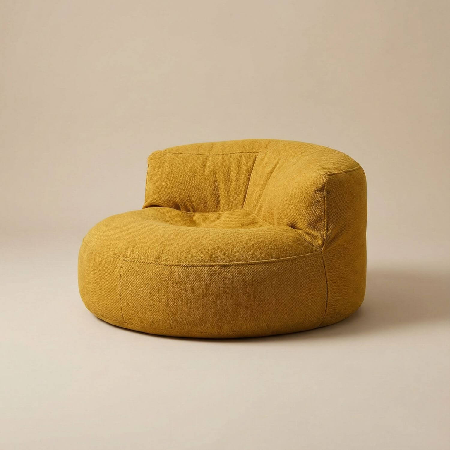 Fauteuil pouf tissu | Nomaï Jaune