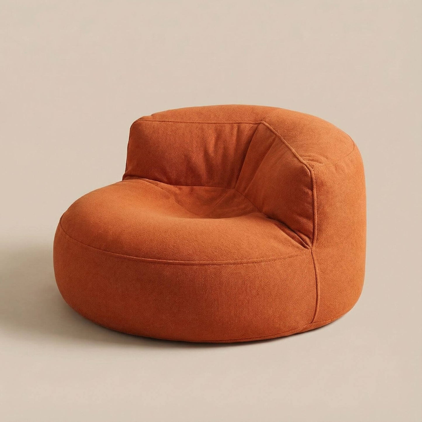 Fauteuil pouf tissu | Nomaï Orange