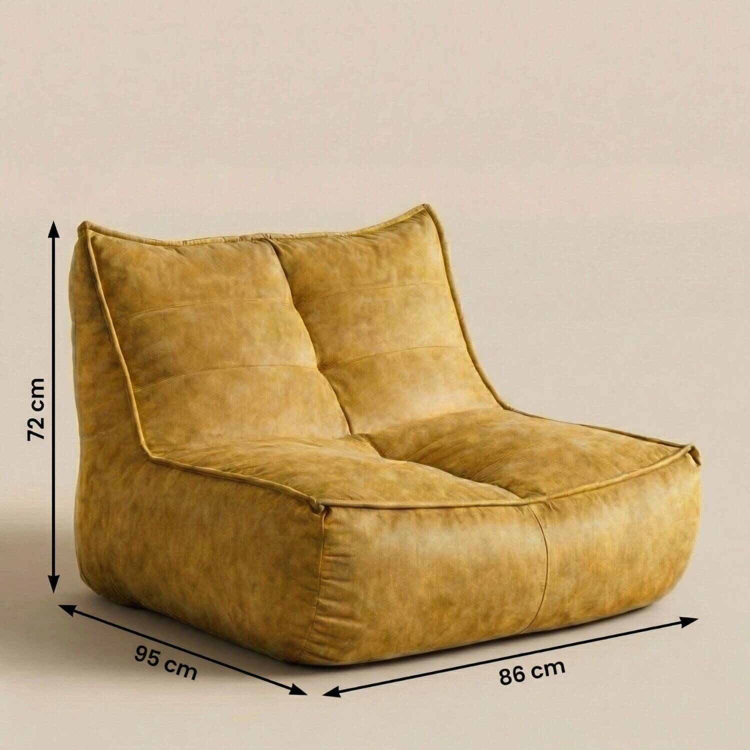 Fauteuil pouf vintage | Nomaï