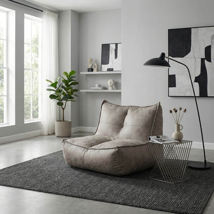 Fauteuil pouf vintage | Nomaï