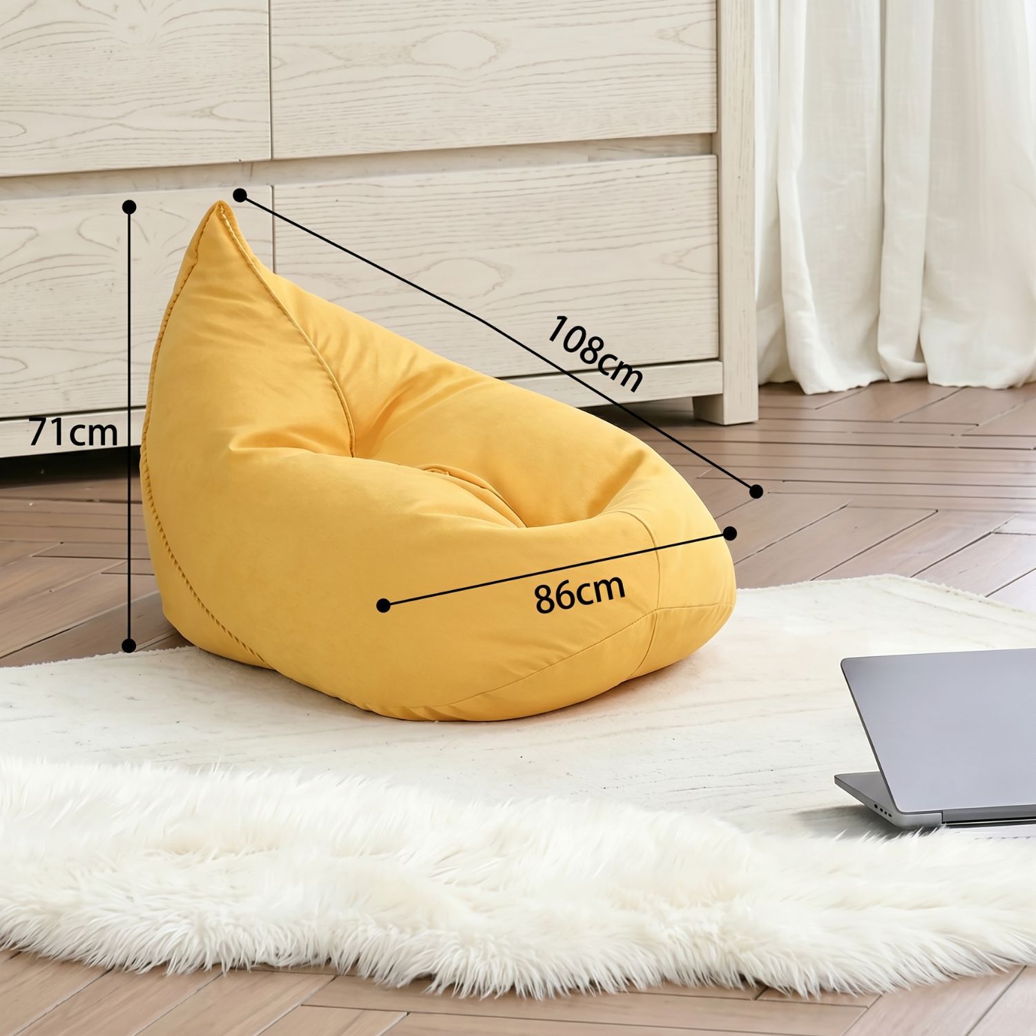 FLOW | Pouf chaise longue coton doux | Nomaï – image 6