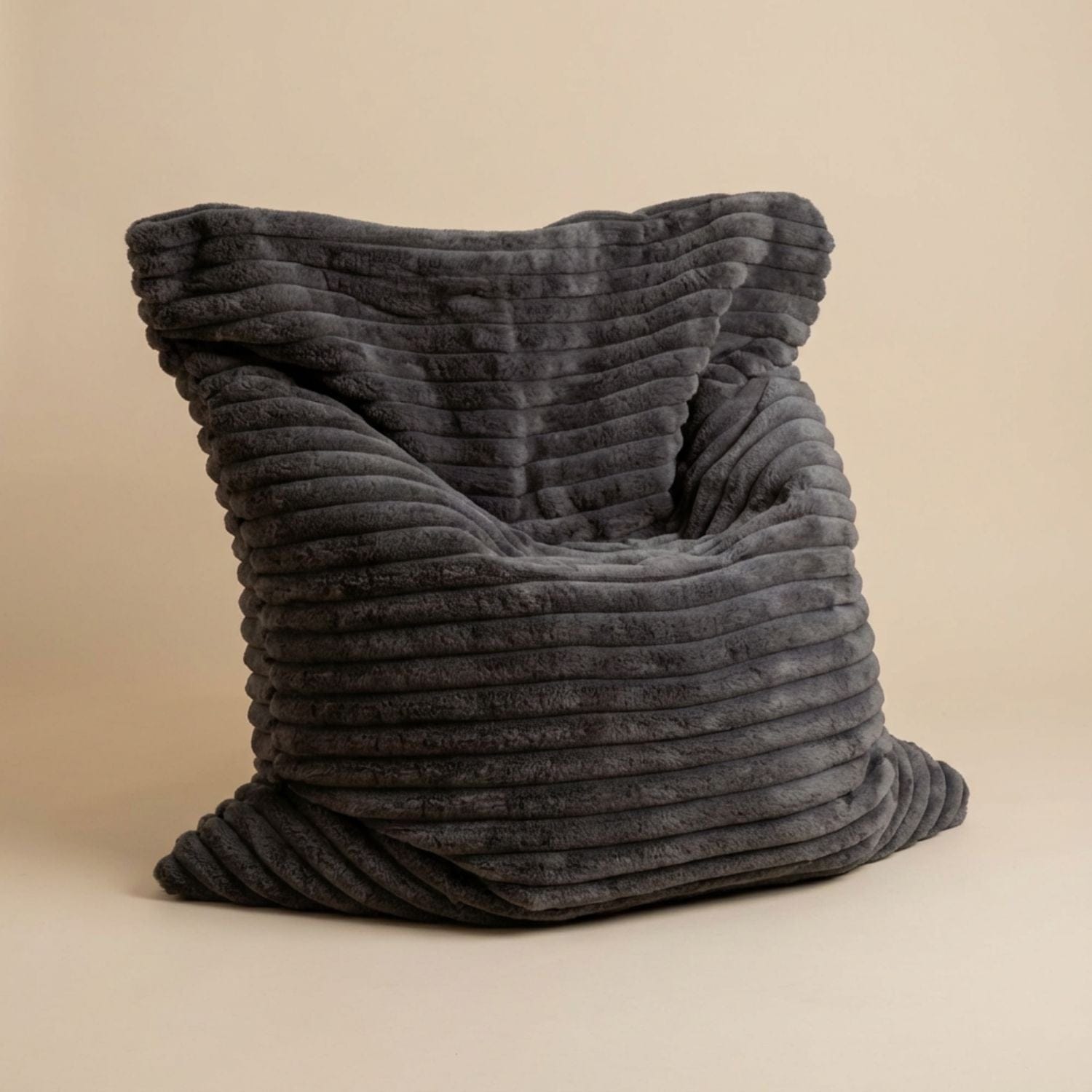 Gros pouf salon | Nomaï Gris foncé