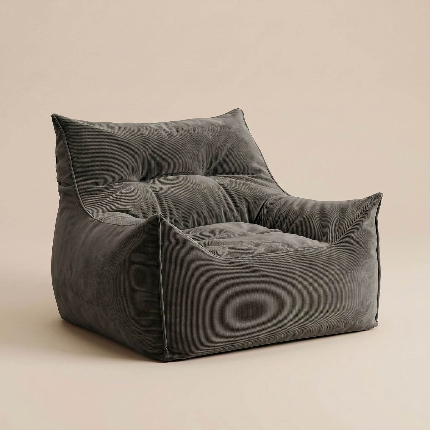 NESTA | Fauteuil pouf d’angle velours côtelé | Nomaï – image 4