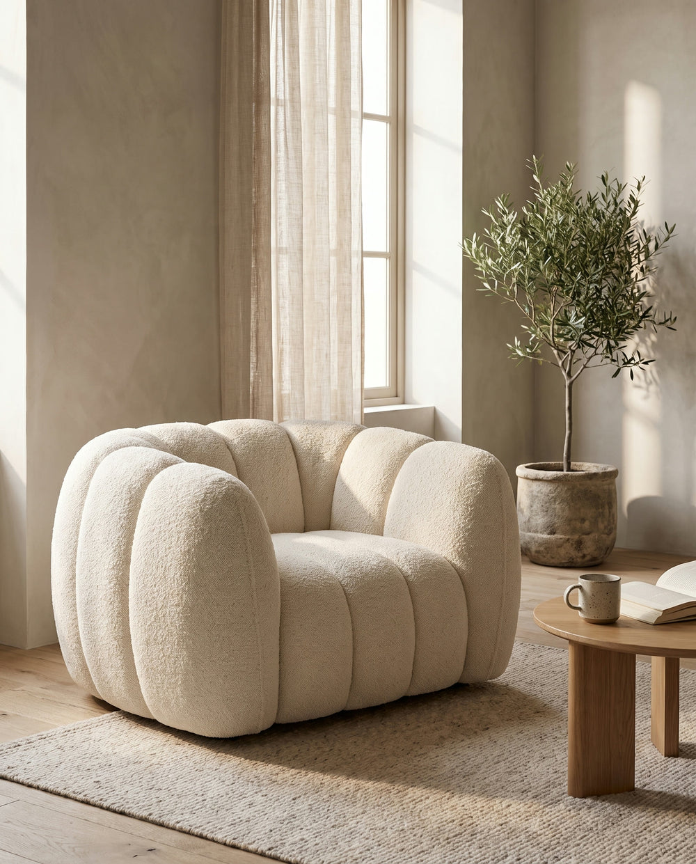 Un fauteuil tout en rondeur