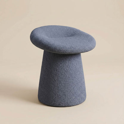 Petit pouf bouclette | Nomaï Bleu gris