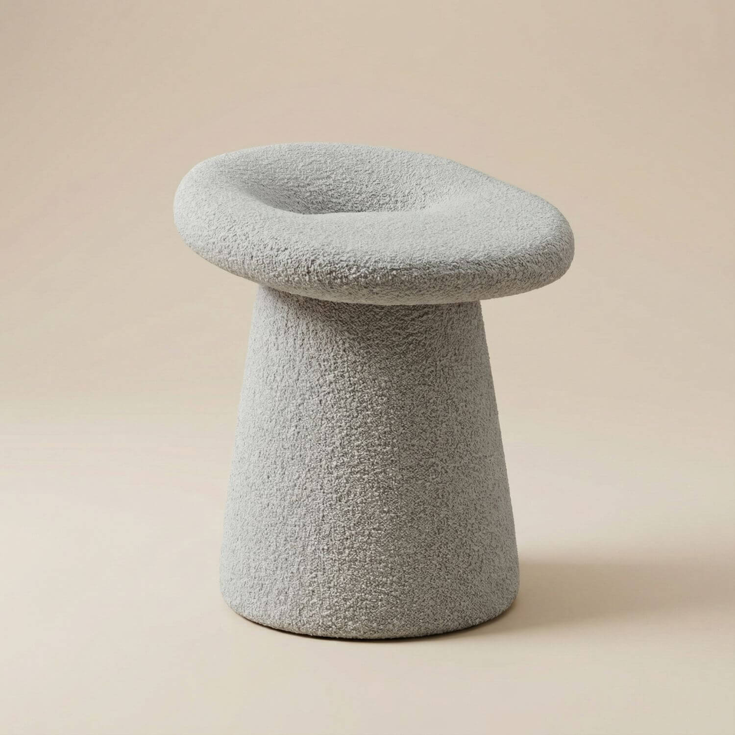 Petit pouf bouclette | Nomaï Gris